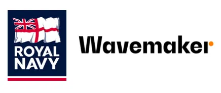 Royal Navy and Wavemaker logos
