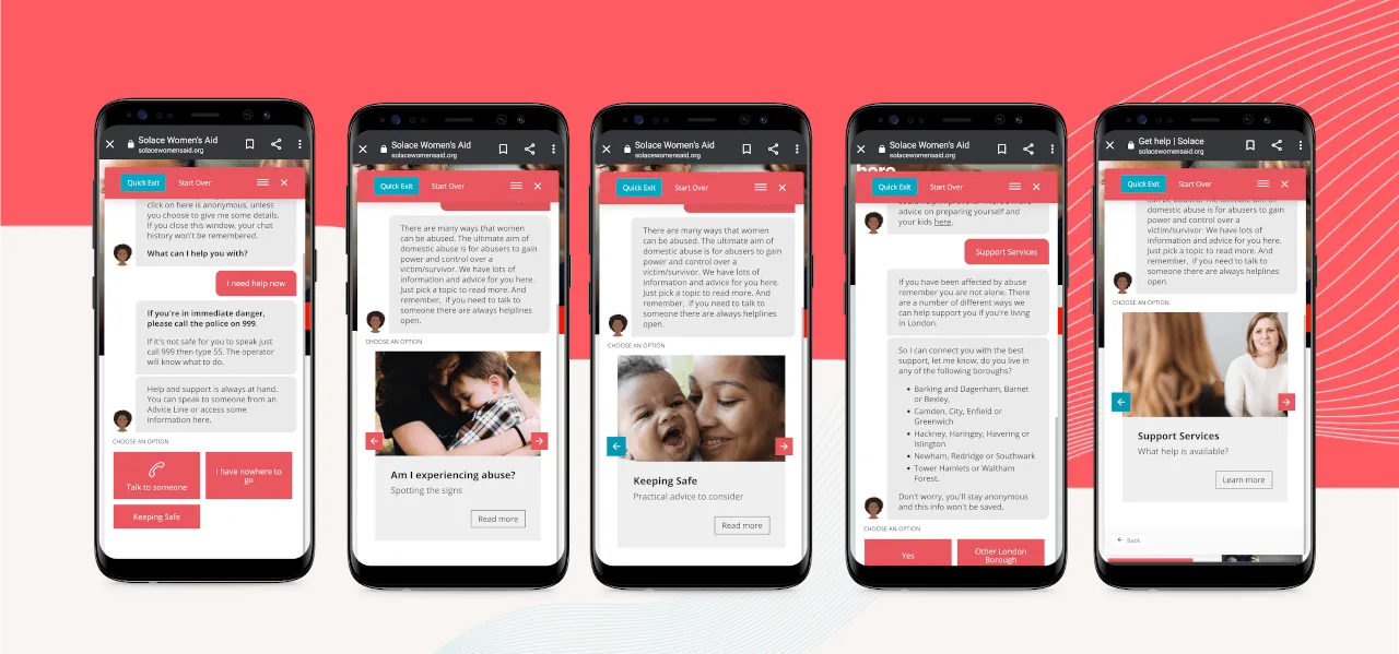 UK Domestic Abuse Charity Solace Women's Aid leverages Conversational AI from Voxly to enhance its support capabilities.