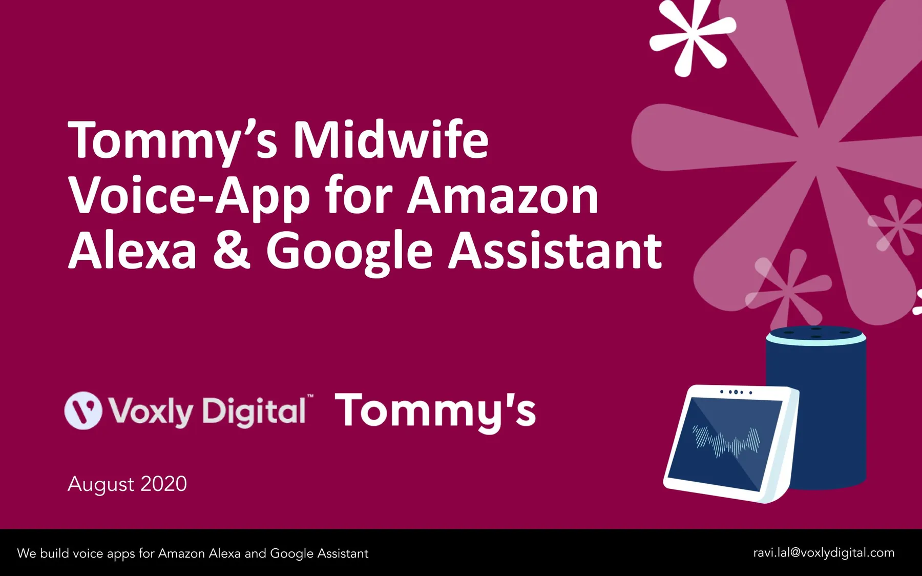 Tommy’s Midwife Voice-App for Amazon Alexa & Google Assistant